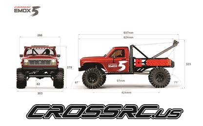 CROSSRC EMO X5 manufacturer dimension graphic