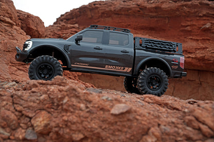CROSSRC EMO XX2 1/5 Gunmetal brushless crawler on rock