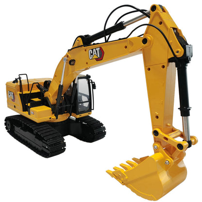 Diecast Masters Cat 320 1/16 RC excavator official angle view