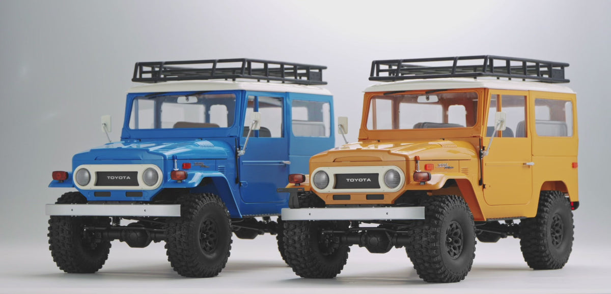 FMS Toyota Land Cruiser FJ40 RTR available in blue and yellow