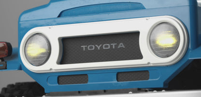 FMS Toyota Land Cruiser FJ40 official Toyota grille and front headlight detail