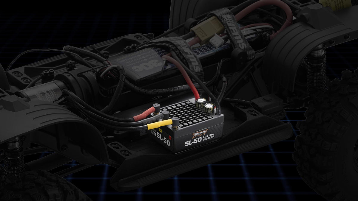 FMS FCX10 PRO LC80 V2 independent SL50A brushless ESC installation