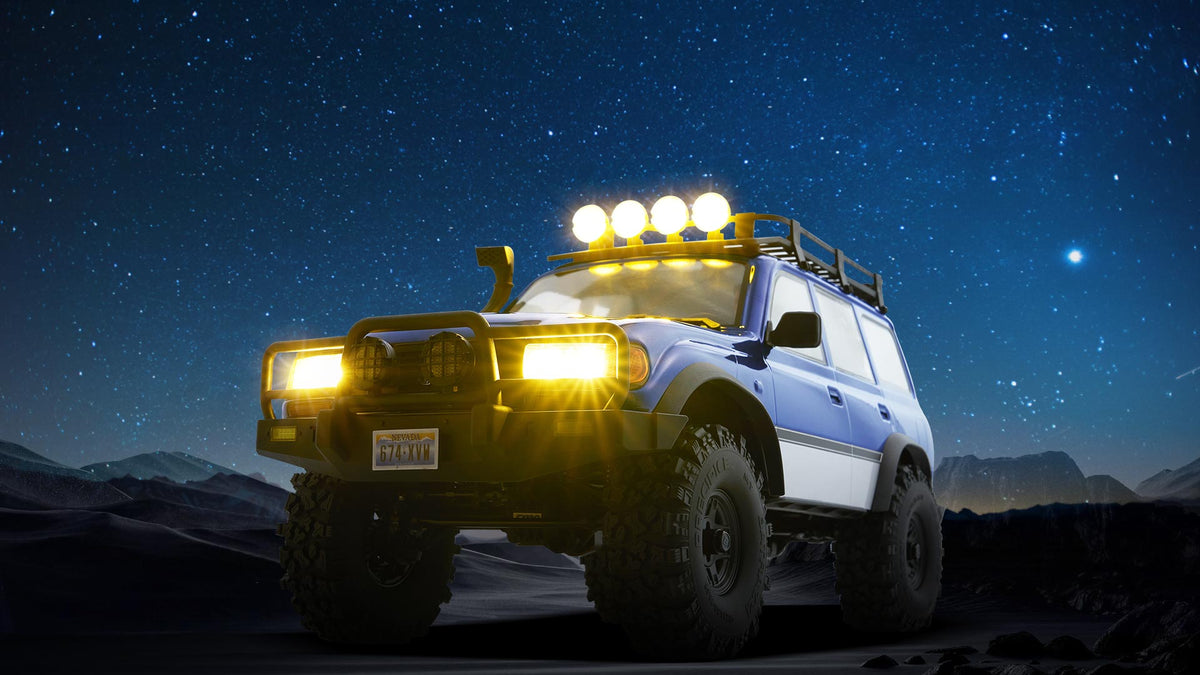 FMS FCX10 PRO Toyota LC80 RS V2 magnetic multi-function lighting system