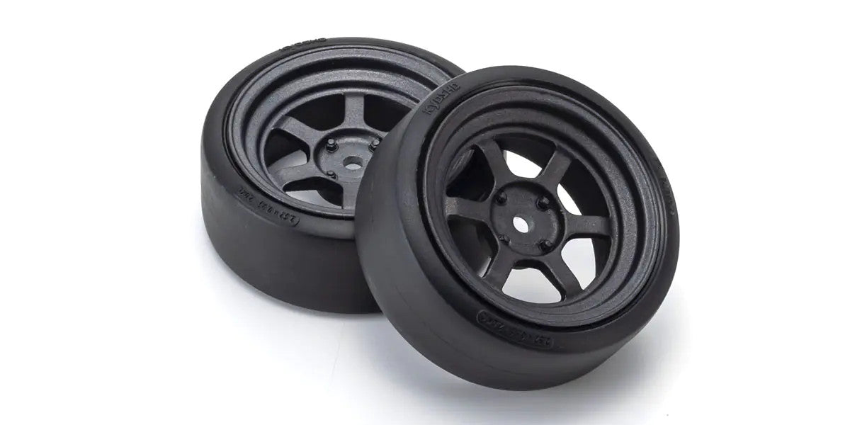 Kyosho FAZER D2 scale RAYS TE37V wheels and drift tires