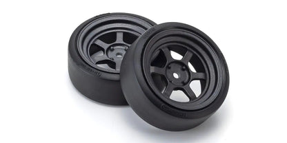 Kyosho FAZER D2 scale RAYS TE37V wheels and drift tires