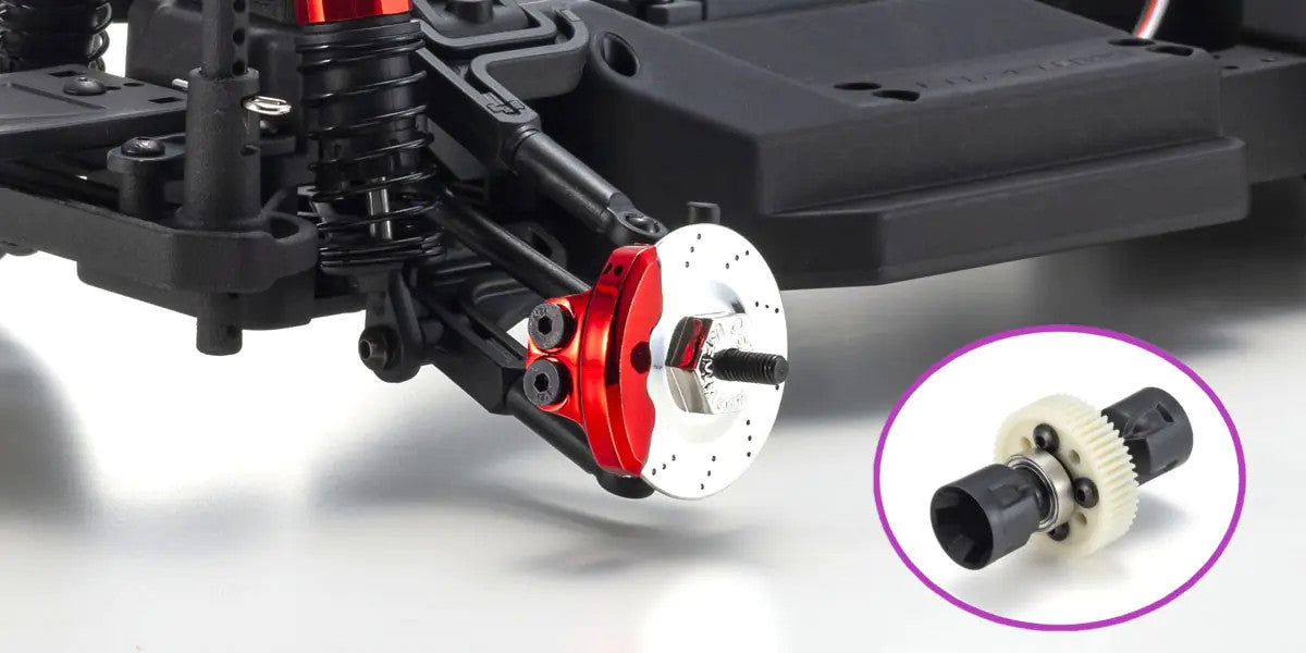 Kyosho FAZER D2 rear spool and scale brake detail