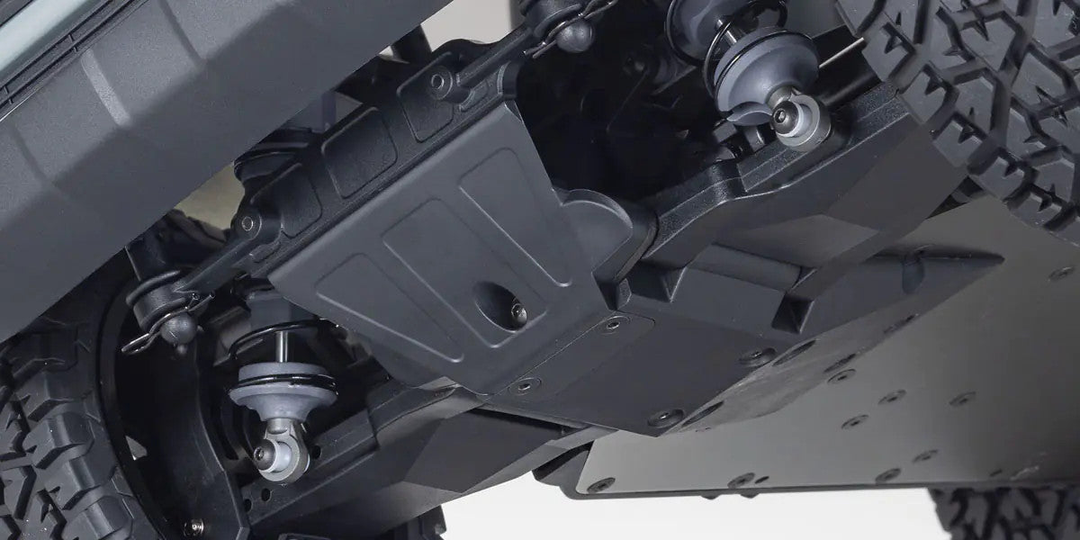 Kyosho KB10L Toyota Tacoma concealed under-chassis body mounts