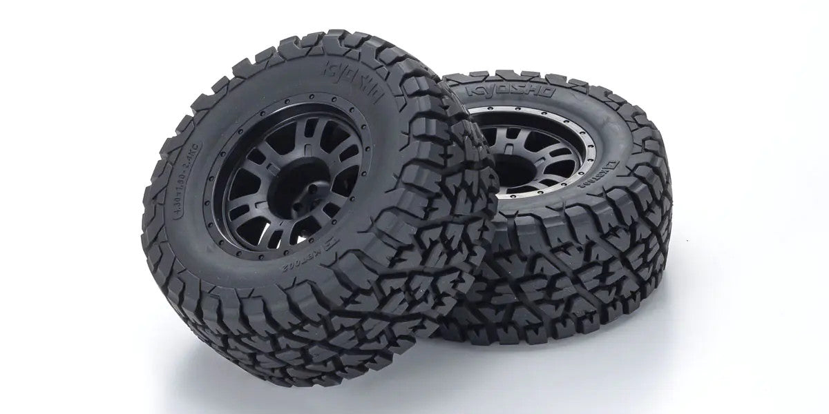 Kyosho KB10L Toyota Tacoma scale wheels and all-terrain tires