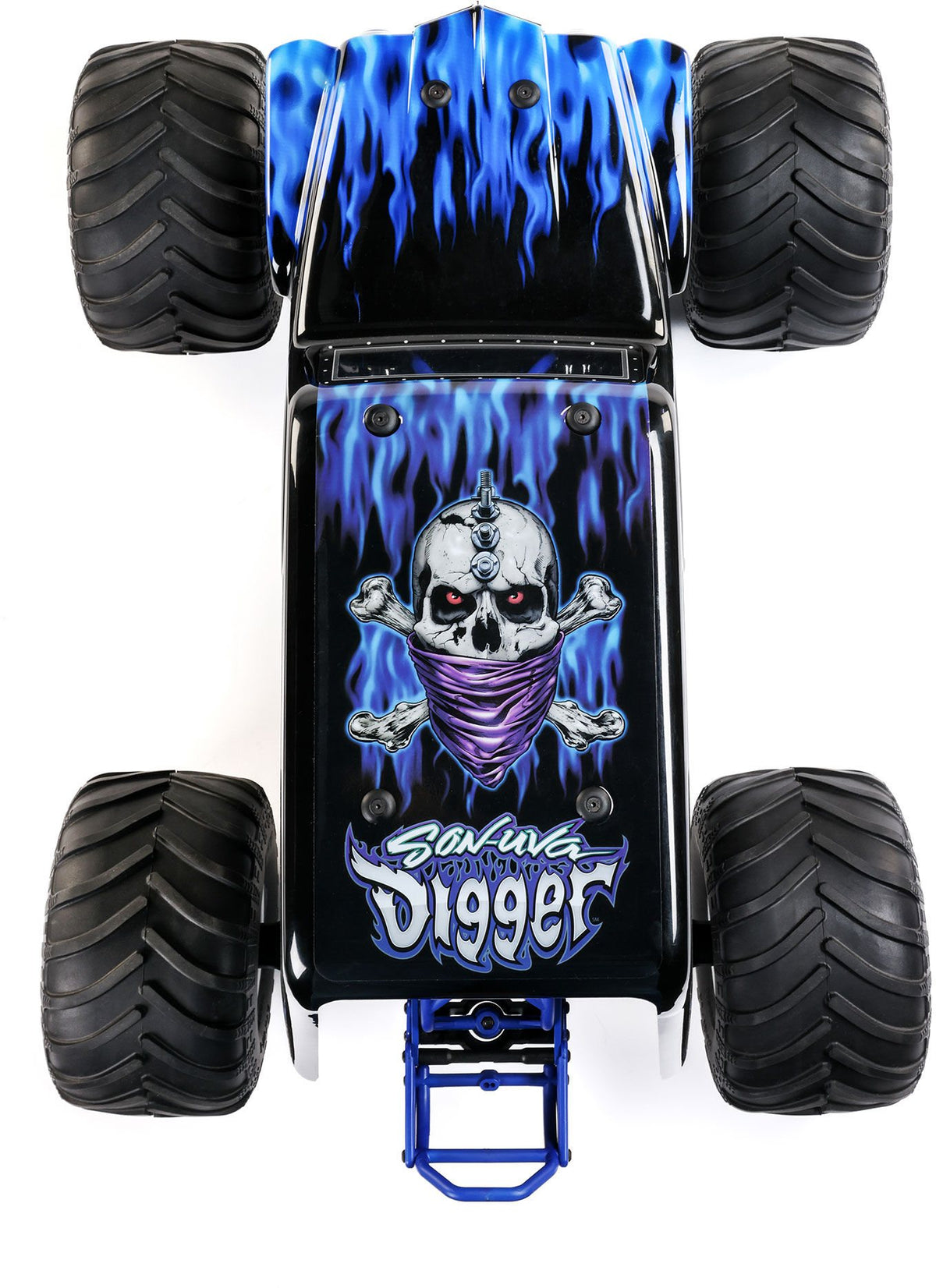 Losi LMT 2.0 Son-uva Digger body and chassis detail