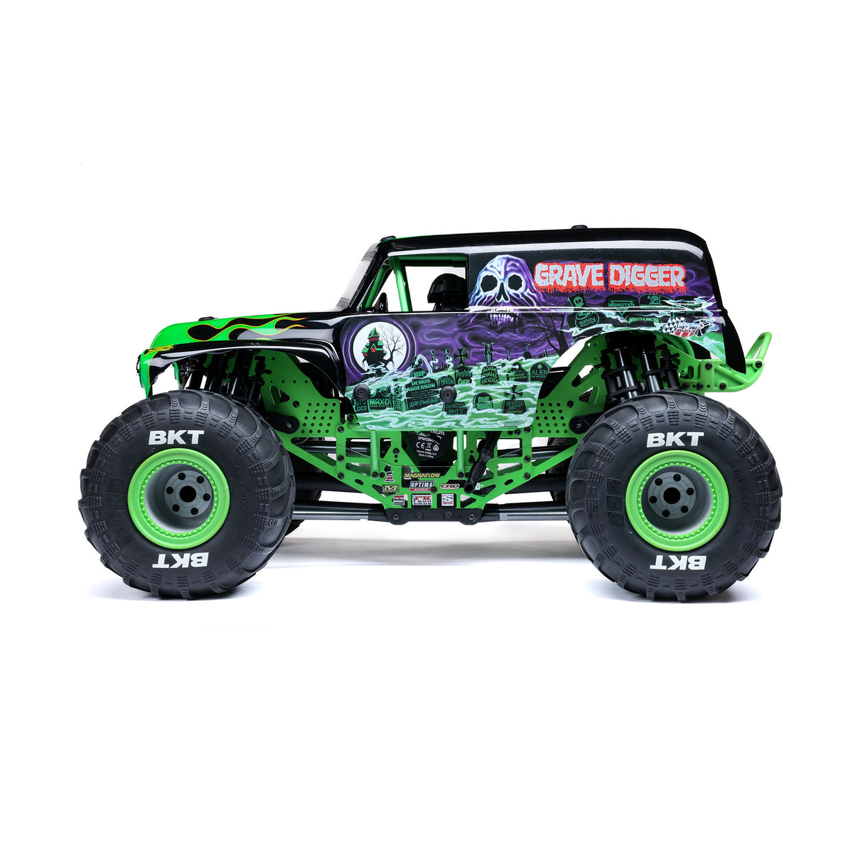 Losi LMT 2.0 Grave Digger 1/8 detailed body view