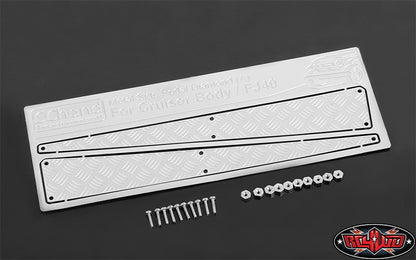 RC4WD Metal Side Diamond Style A Plates for Cruiser Body silver detail