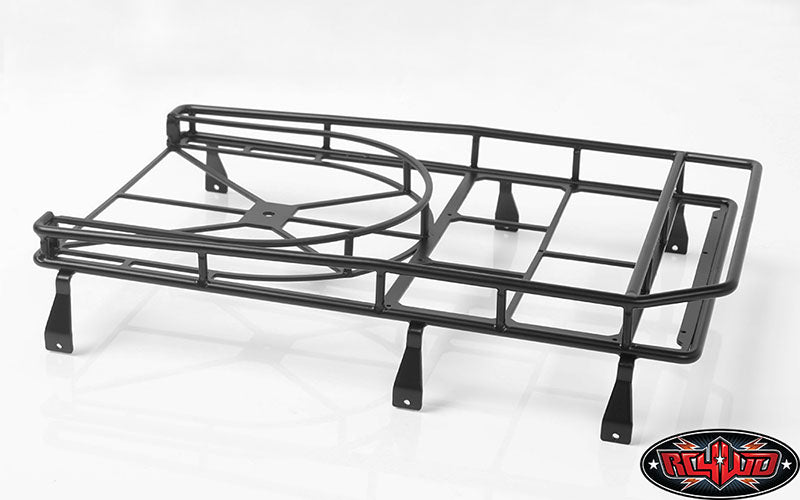 RC4WD Roof Rack with Tire Mount for Gelande II D90 detail