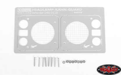 RC4WD Kahn Style Front Lamp Guards for D90 D110 silver detail