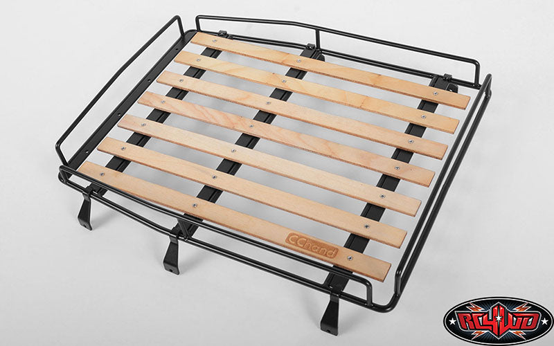 RC4WD Wood Roof Rack with Lights for Cruiser Body detail