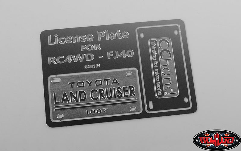 RC4WD Rear License Plate System with LED for G2 Cruiser detail