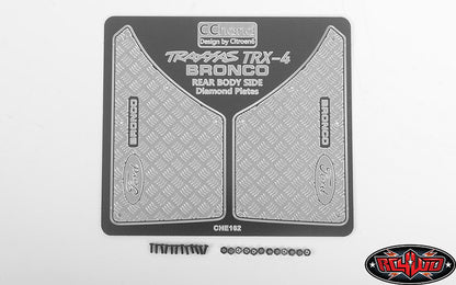 RC4WD Rear Quarter Diamond Plates for Traxxas TRX-4 1979 Bronco Ranger XLT detail