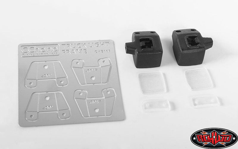 RC4WD Square Work Lights for Mercedes-Benz Arocs 3348 6x4 Tipper Truck detail