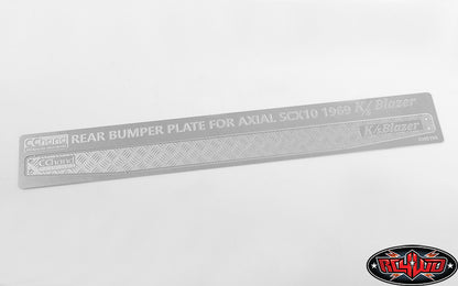 RC4WD Rear Bumper Diamond Plates for Axial SCX10 II 1969 Chevrolet Blazer detail