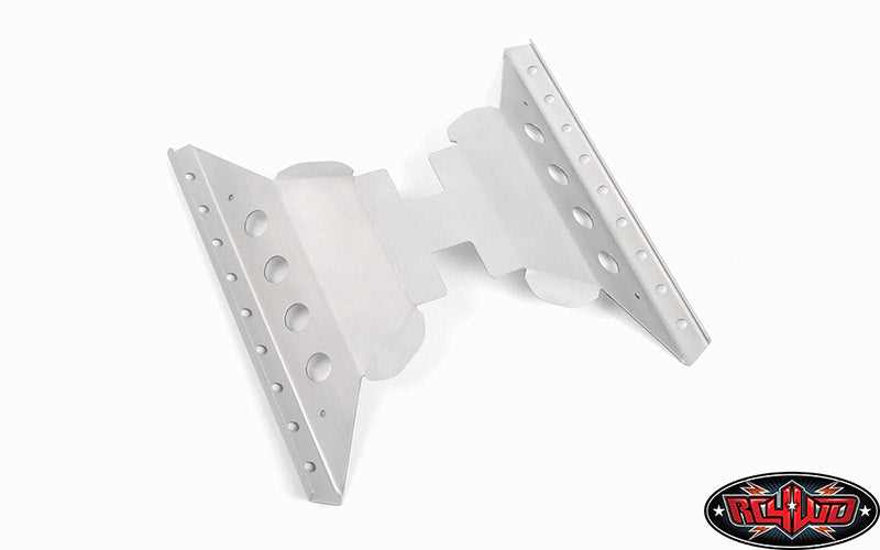 RC4WD Oxer Transfer Case Guard for Axial Capra 1.9 Unlimited Trail Buggy Silver detail