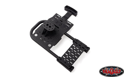RC4WD Spare Tire Holder with Brake Light and Fuel Tank detail