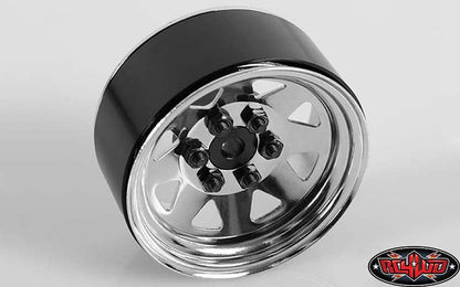 RC4WD Z-W0002 chrome 6 Lug Wagon 1.9 steel stamped beadlock wheels — official image 1