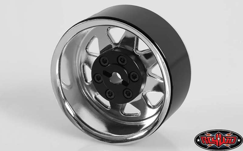 RC4WD Z-W0002 chrome 6 Lug Wagon 1.9 steel stamped beadlock wheels — official image 2