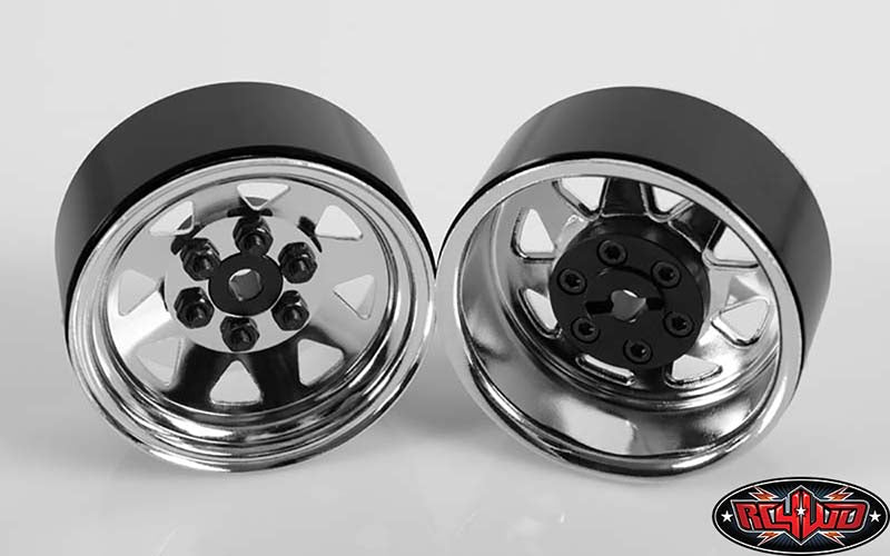 RC4WD Z-W0002 chrome 6 Lug Wagon 1.9 steel stamped beadlock wheels — official image 3