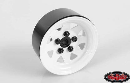 RC4WD Z-W0127 white 5 Lug Wagon 1.9 steel stamped beadlock wheel — official image 1