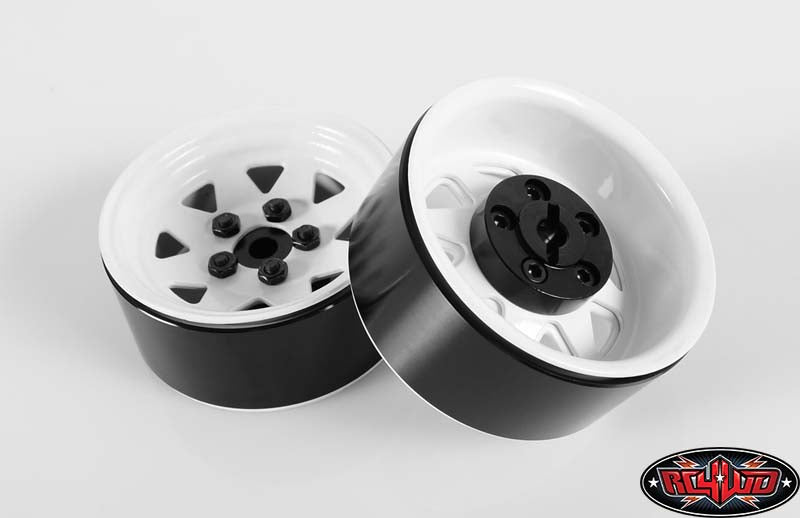 RC4WD Z-W0127 white 5 Lug Wagon 1.9 steel stamped beadlock wheel — official image 3