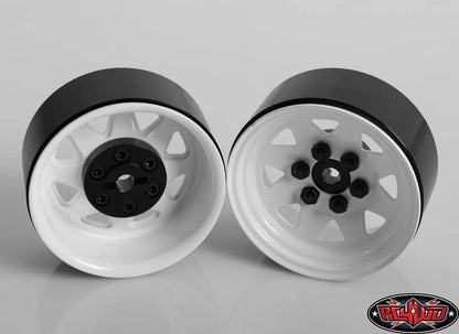 RC4WD Z-W0128 white 6 Lug Wagon 1.9 steel stamped beadlock wheels — official image 2