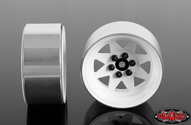 RC4WD Z-W0146 6 Lug Wagon 2.2 steel stamped beadlock wheels in white — official image 4