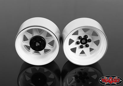 RC4WD Z-W0146 6 Lug Wagon 2.2 steel stamped beadlock wheels in white — official image 5