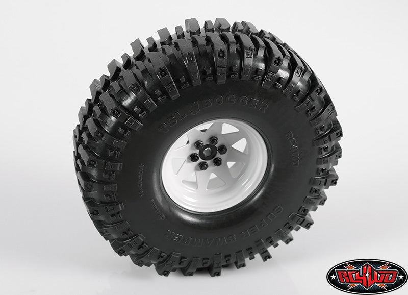 RC4WD Z-W0146 6 Lug Wagon 2.2 steel stamped beadlock wheels in white — official image 6