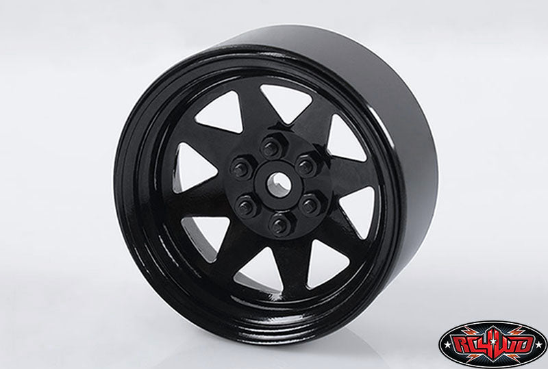 RC4WD Z-W0190 6 Lug Wagon 2.2 steel stamped beadlock wheels in black — official image 1