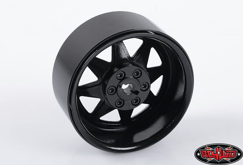 RC4WD Z-W0190 6 Lug Wagon 2.2 steel stamped beadlock wheels in black — official image 2