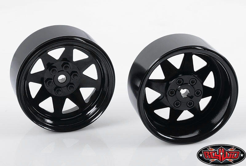 RC4WD Z-W0190 6 Lug Wagon 2.2 steel stamped beadlock wheels in black — official image 4