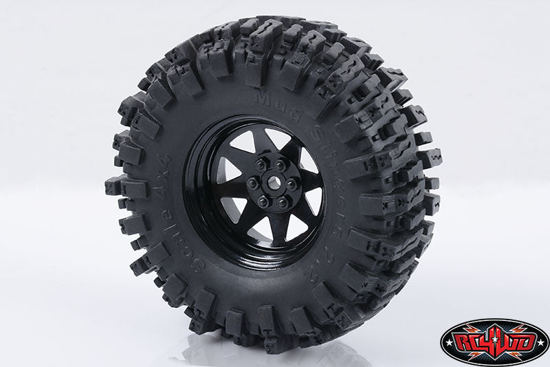 RC4WD Z-W0190 6 Lug Wagon 2.2 steel stamped beadlock wheels in black — official image 5