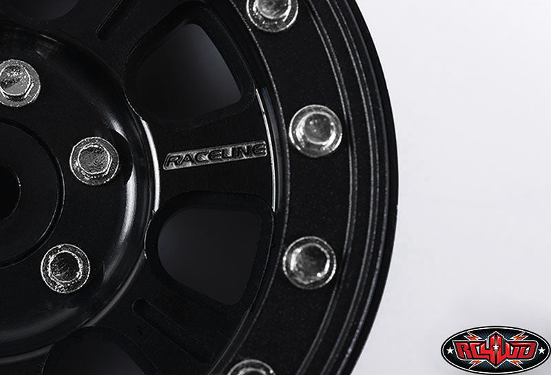RC4WD Raceline Monster 2.2 beadlock wheels Black Z-W0193 — official product image 3