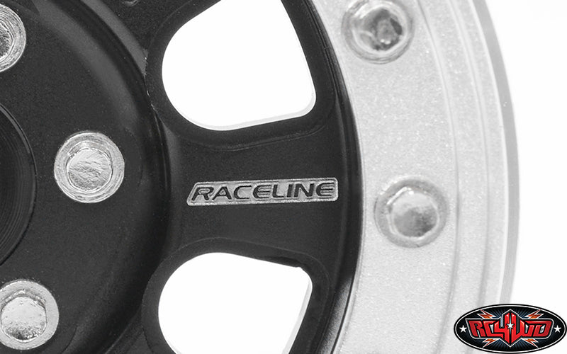 Machined Raceline logo detail on RC4WD Z-W0195 beadlock wheel