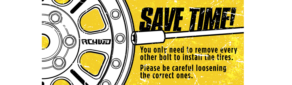 RC4WD beadlock installation tip for wheel scale bolts