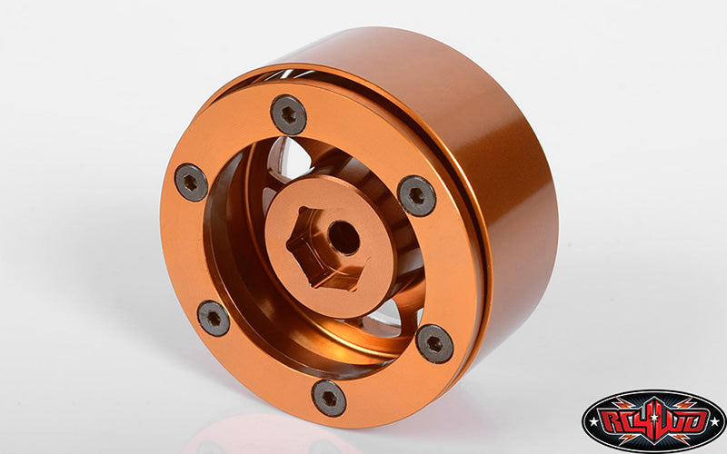 RC4WD Toyo 1.9 beadlock wheel rear view showing 12 mm hex mount
