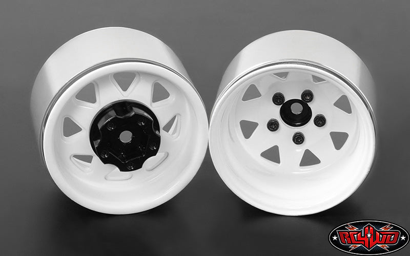 RC4WD Z-W0242 white 5 Lug Deep Dish Wagon 1.9 steel stamped beadlock wheels — official image 3
