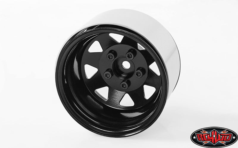 RC4WD Z-W0243 black 5 Lug Deep Dish Wagon 1.9 steel stamped beadlock wheels — official image 1