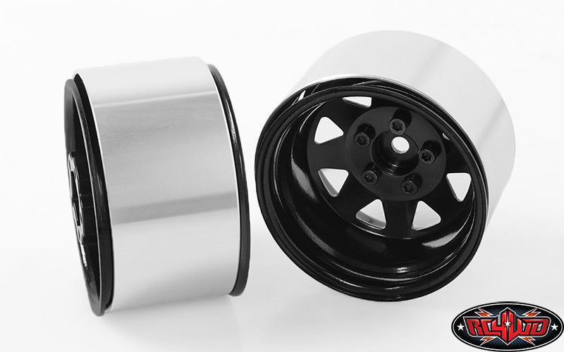 RC4WD Z-W0243 black 5 Lug Deep Dish Wagon 1.9 steel stamped beadlock wheels — official image 4