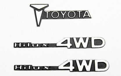 RC4WD 1/10 METAL EMBLEM SET FOR 1982 TOYOTA PICKUP/MOJAVE II & TAMIYA HILUX
