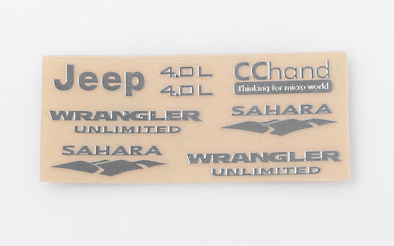 Metal Emblems for Axial SCX10 Jeep Wrangler