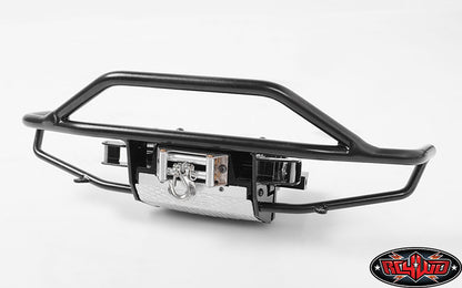 RC4WD Rough Stuff Metal Front Bumper VVV-C0206 installed front view