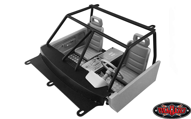 RC4WD Interior Package VVV-C0378 installed interior three-quarter view