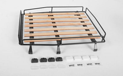 RC4WD WOOD ROOF RACK W/LIGHTS FOR CRUISER BODY