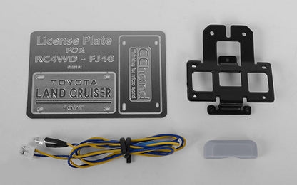 RC4WD REAR LICENSE PLATE SYSTEM FOR G2 CRUISER W/LED